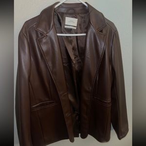URBAN OUTFITTERS Jules Faux Leather Blazer